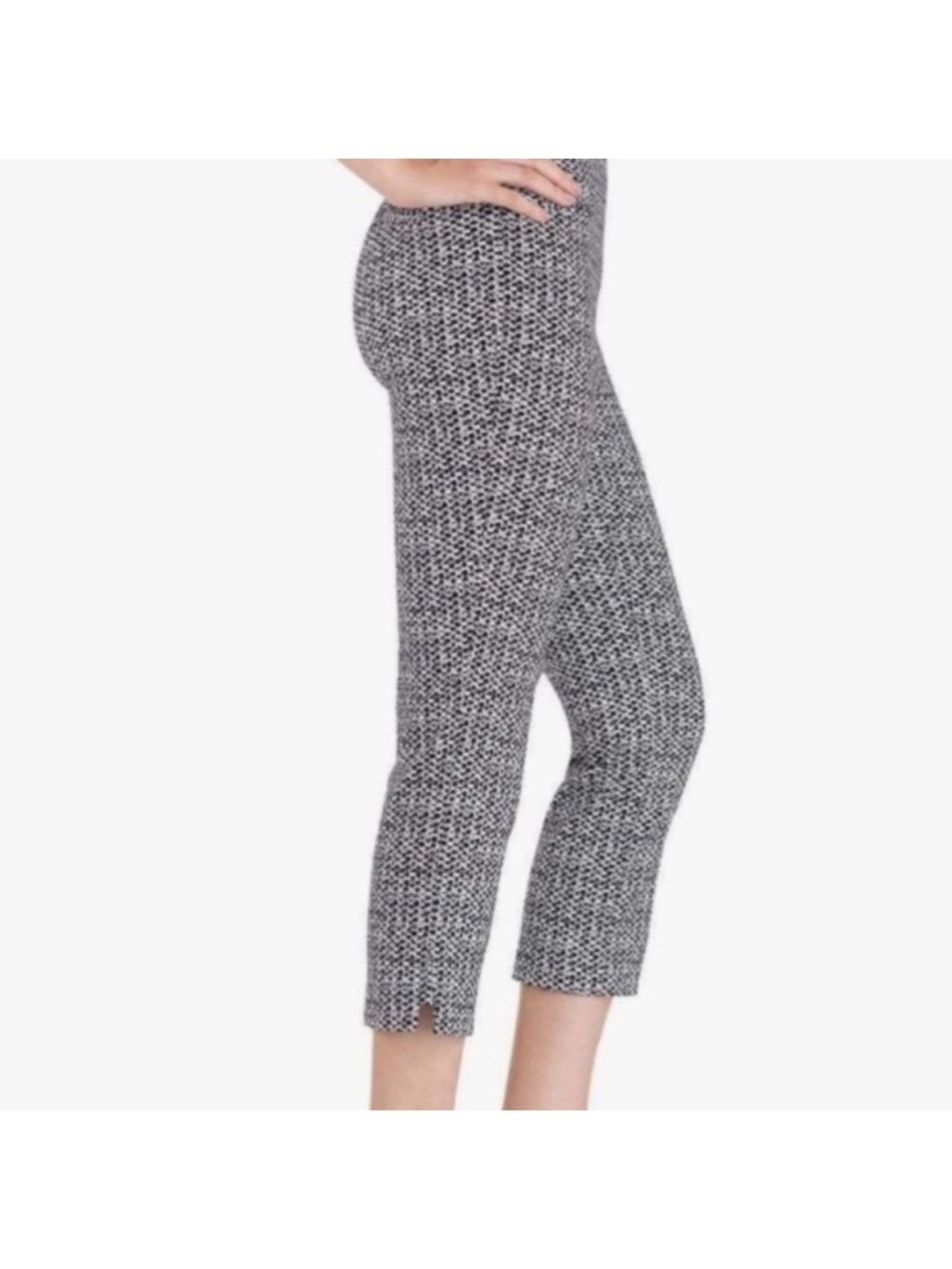 Hilary Radley Women Pull-on Ankle Pant with Tummy Control Size M